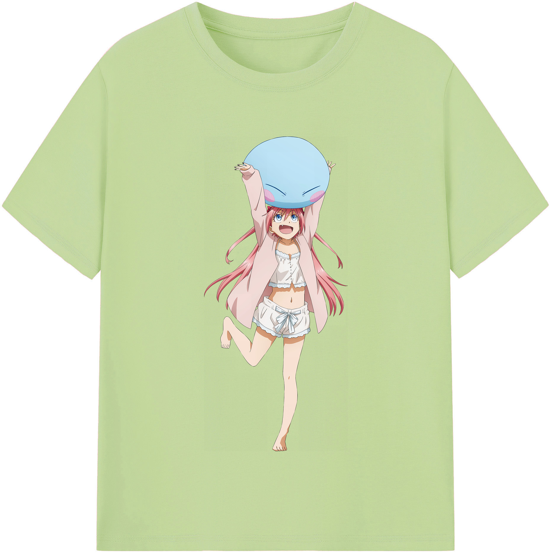 （画像用） 転スラ Regarding Reincarnated to Slime 綿100％半袖Tシャツ（フロントプリント）